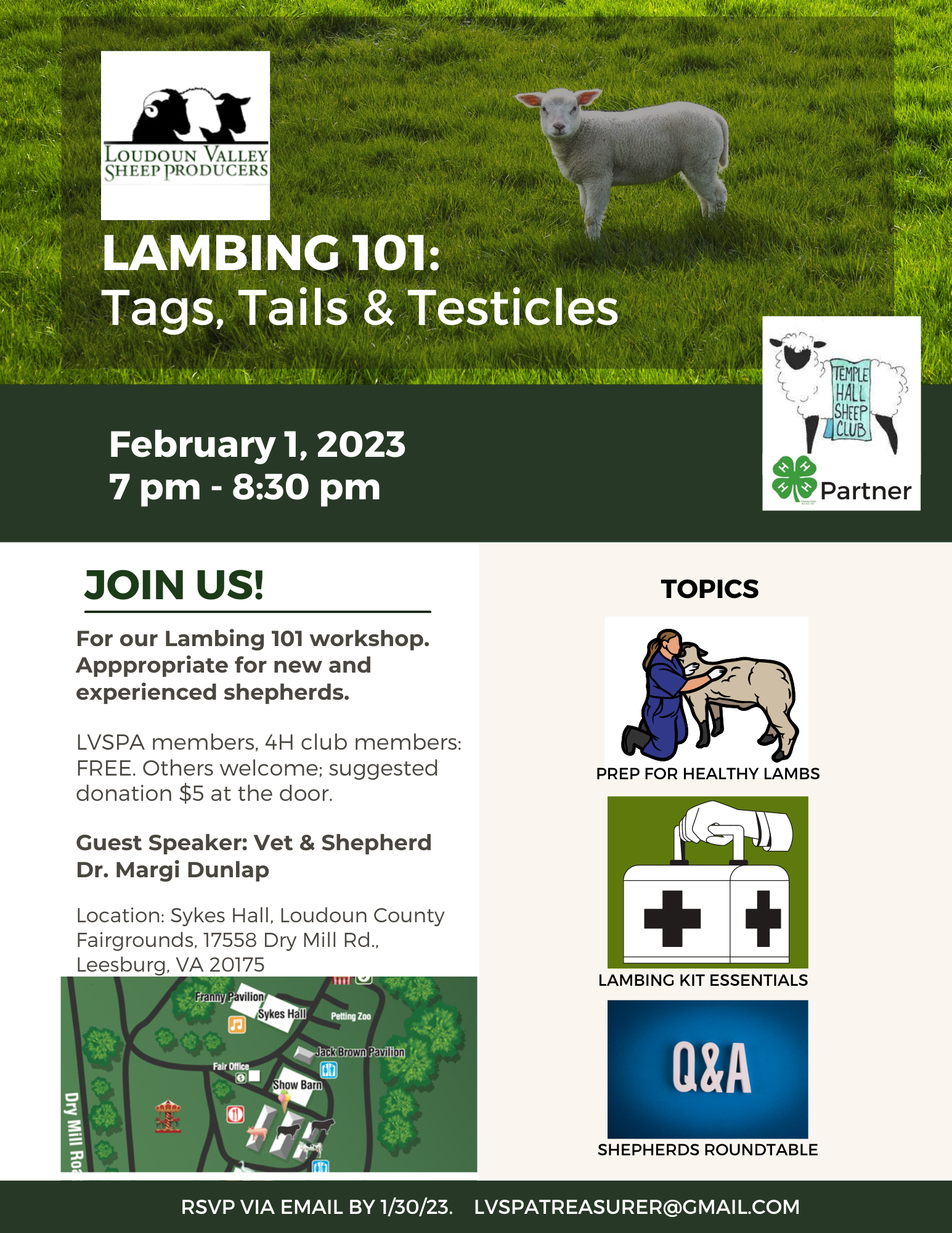 WORKSHOP Lambing 101: Tags, Tails and Testicles